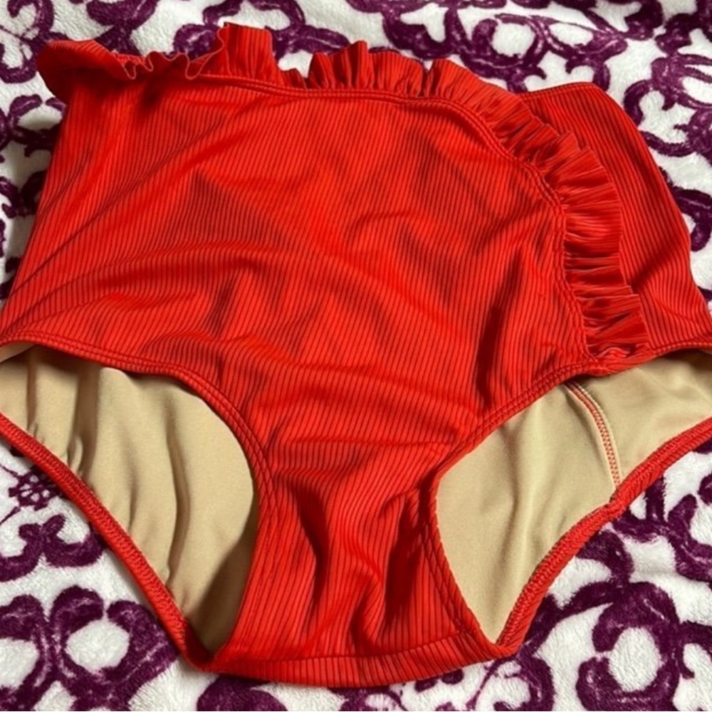 Kortni jeane red ribbed bottoms